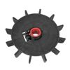 116mmx14mm Motor Fan Blade Engineering Round Shape Bore 12 Vanes