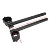 KSTE 1Pair Universal 41mm Motorcycle CNC Separate Handle Bar Adjustable Clip on Handlebar