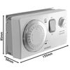 SPARES2GO Economy 7 Quartz Multi-Tariff Timer with Boost Control for Immersion & Combination Storage/Convector Heaters