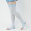 Gunze Women's Overknee Compression Overknee with Heel, Clearbull -,