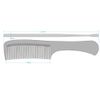 Shiny Comb, Chrome Plated Silver, Plant Cell, Made in Japan, Silver/Silver