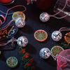 1PC Bling Car Charm - Mirror Disco Car Accessory with 2M Hanging String and Rear View
