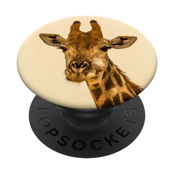 Fuzewear Giraffe Happy PopSockets Stand for Smartphones and Tablets