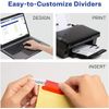 AVERY 5-Tab Binder Dividers, Insertable Multicolor Big Tabs 2 Set Paper Organize