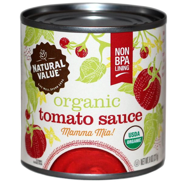 Natural Value Organic Tomato Sauce, 8oz (Pack of 24)