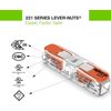 WAGO Lever Nuts 55pc Wire Splicing Connector Kit with Case