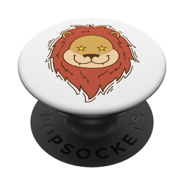 Lion with starry Eyes Lion Mane PopSockets Swappable PopGrip