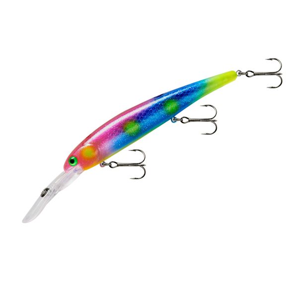 BANDIT LURES Multi-Species Minnow Jerkbait Glowing Fishing Lure, Fishing Accessories, Excellent for Bass and Walleye, 4 5/8", 3/4 oz, Glitz