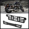 Hihaha Black Universal Motorcycle Adjustable License Number Plate Frame Durable Material