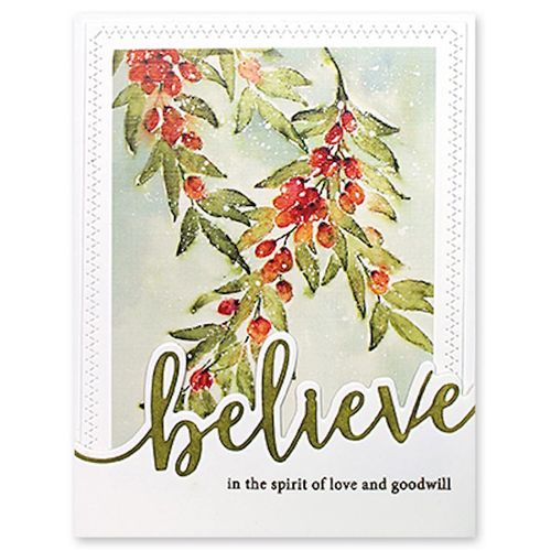 Penny Black 51-793 Believe Edger Steel Die Set