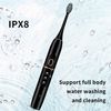 kingheroes Electric Toothbrush Set, Sonic Toothbrush with 4 Modes, 42000 VPM Motor, One Charge for 60 Days, Comes with 8 Brush Heads & Travel Case (Black)