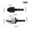 2 Piece Electric Grinder Drill Chuck, Hexagonal Drill Bit, Drill Chuck Adapter, Quick Change Drill Bit Holder, Mini Drill Bit Holder, Drill Bit Conversion Tool
