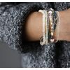 JeryWe 44 Pcs 6 Set Boho Beaded Bracelets for Women,Multi-Layer Stretch Bangles Charm Tassel Bracelet Stackable Elastic Bracelet