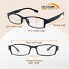 TruVision Readers - 9501HP - 4 pk - 2FlatBlack 2FlatGray- 0.75