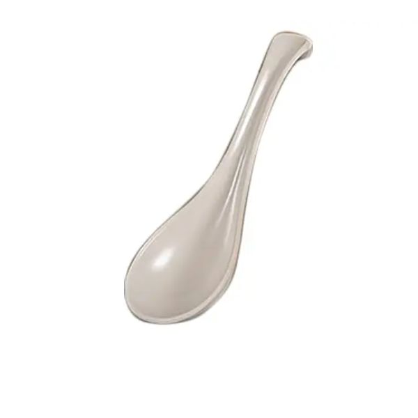 Thunder Group 7000W 1 oz White Melamine Serving Spoon - 1 Doz