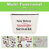 New Driver Gift Makeup Bag Driving License Gift for Driver Driving Test Passer Best Friend Daughter Congratulations Gift Graduation Gift Cosmetic Bag Birthday Appreciation Gift Travel Cosmetic Pouch