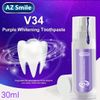 AZ Smile Purple Colour Corrector Serum Teeth Whitening Toothpaste Kit 30ML