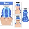 3PCS Silky Durags Pack for Men Waves, Satin Doo Rag, Award 1 Wave Cap,B
