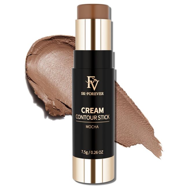 FV Contour Stick, Blendable & Smooth Cream Contour Stick with Natural Finish, Long Lasting Bronzer Stick, Face Contour Makeup for Women, Vegan & Cruelty-free, 02 Mocha