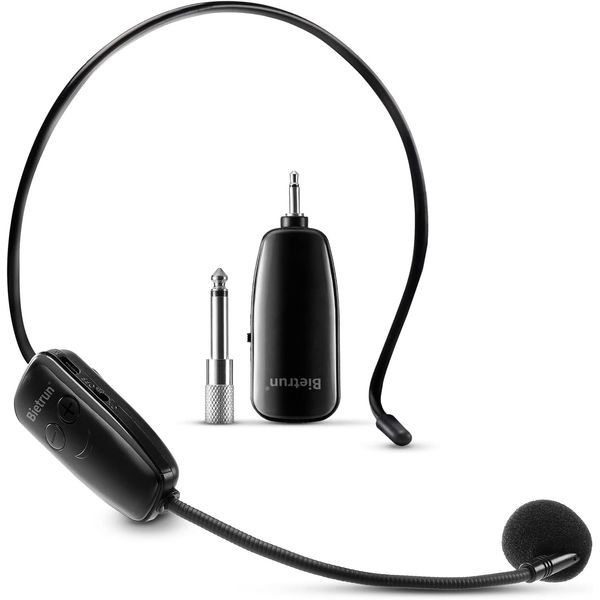 Auriculares con micrófono inalámbrico, sistema de micrófono con auriculares inal