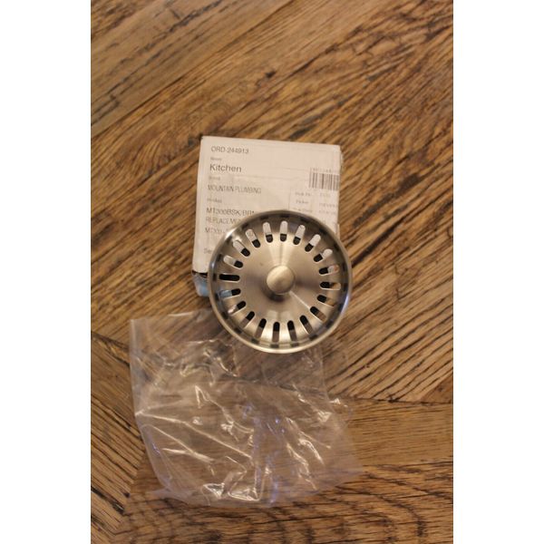 Mountain Plumbing Sink Strainer MT300BSK/BRN Brushed Nickel