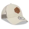 New Era Heritage Patch Beige A-Frame Adjustable Trucker Cap