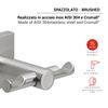 Gedy Fuji Double Hanger Brushed