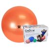 CanDo Inflatable Exercise Ball - Orange - 22" (55 cm), Retail Box