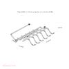 Future 1078, Cupboard Organizer, Chrome