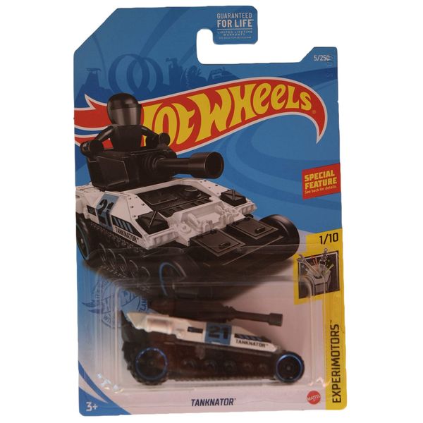 Hot Wheels Tanknator - White/Black - 5/250 Experimotors 1/10