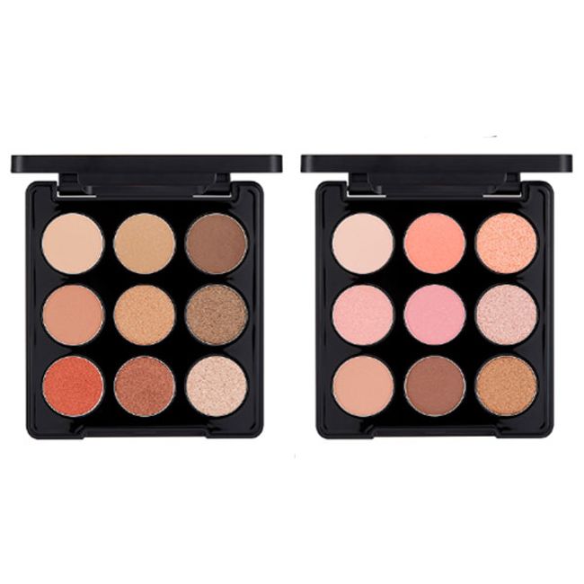 The Face Shop Mono Pop Eyeshadow Palette Set, 01 Mood Brown, 1 set