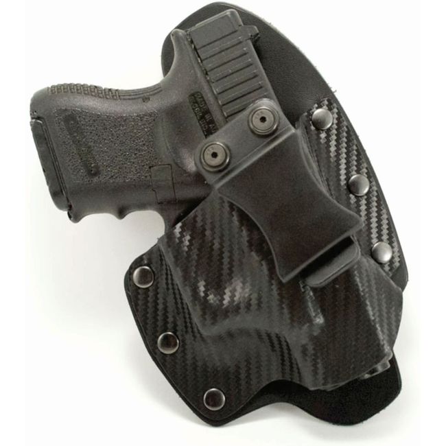 NT Hybrid IWB Black Carbon Fiber & Leather Holster (Right-Hand, for SCCY CPX1,2)