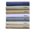Royal Hotel Bedding Abripedic Crispy Percale Pillowcases, 300-Thread-Count, 2PC Solid Pillow Cases Set, 100% Cotton, King, Sea