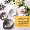 7pcs Rose Petal Cutter Set Gum Paste Fondant Cake Cutters Decorating Tools