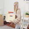 Superio Fabric Organizing Bin, 11" Cream Fabric Cube 2-Pack