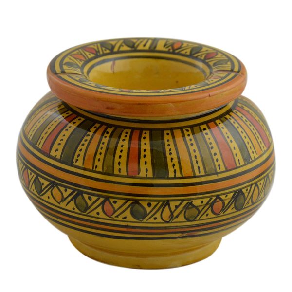 Moroccan Handmade Ceramic Ashtrays Smokeless Cigar Exquisite design with Vivid Colors X-large