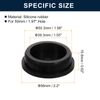 sourcing map 2 Pcs Black Plug Holes, Waterproof Rubber Button Plug for 50mm / 1.97" Hole