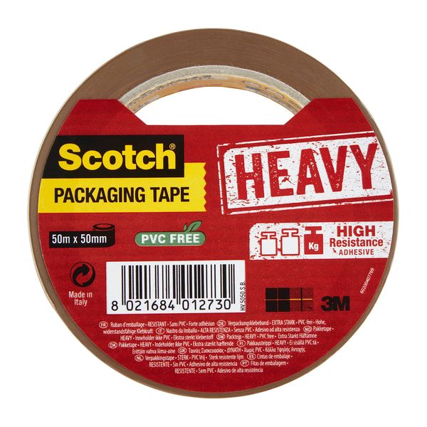 Scotch Secure Seal Packaging Tape Brown 50 mm x 50 m 1 Roll/Pack - Ideal for Packing Boxes and Parcels, Packaging May Vary