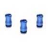 Armerah Stubby 510 Drip Tip e-cig Mouthpiece Short/Aluminium/Solid 3 Pack in Blue