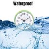 VIFERR Bathroom Shower Kitchen Clock Timer Waterproof Suction Wall Window Mirror Bath Shower Clock Bathroom Accessories(Green)