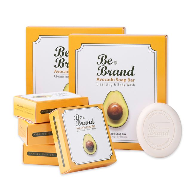 B-Brand Avocado Soap Makeup Cleansing Soap 2nd Face Wash NO Body Wash Fine Dust Sunscreen Cleansing Excellent Harmful Ingredient NO Moisturizing Body Soap Gift Gift for the whole family