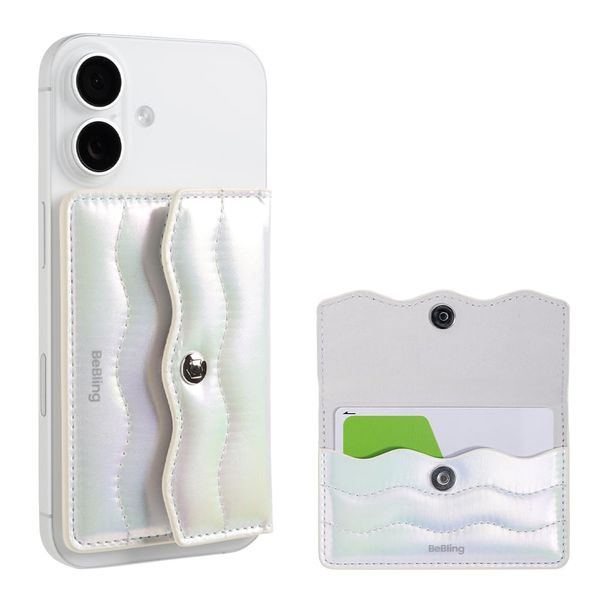 [Hami] iFace BeBling MagSynq Card Wallet, white aurora
