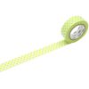 mt Masking Tape 1P"Dot Lime" Washi Masking Tape - Lime