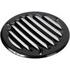 Vent Systems 4 Inch Black Soffit Vent Cover - round Air Vent Louver - Grill