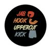 Jab Hook Uppercut Kick Martial Artist PopSockets Swappable PopGrip
