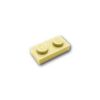 Lego Block Parts Plate, 1 x 2, Tan