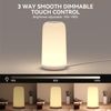 Touch Bedside Table Lamp 3 Way Dimmable with RGB Mode Smart LED Nightstand Lamp
