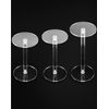 QWORK Round Acrylic Display Stand, 2 Sets Premium Clear Round Riser Stands