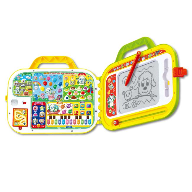 Joy Palette (JOYPALETTE) Dwan to Utan Quiz! Music! Touch Chatting Lesson Bag (Pika Pikabu! Version) 12.6 x 14.6 x 2.4 inches (32 x 37 x 6 cm), Plastic