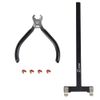 Nocking Pliers Set with T Shape Bow Square Ruler Nocking Buckle Archery Plier Recurve Bow Tool Set